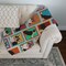 Edge Collections - 50" x 60" - Multicolor - Tricolor Corgi Quilted Throw Blanket - 1 Piece